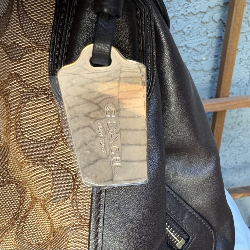 Coach Edie 31 Signature Jacquard Shoulder Bag - Picture 9 of 15
